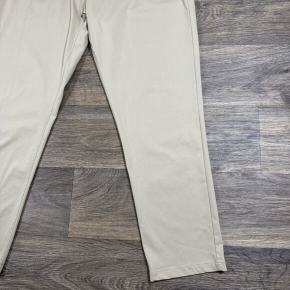 Rhone Pants Mens 38 Communter Tan Performance Stretch Slim - Picture 4 of 13